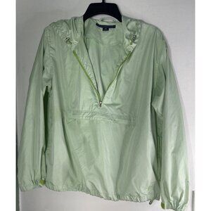 Ralph Lauren Golf Windbreaker M Mint Green Pullover Jacket Front Pocket